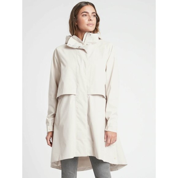 Athleta Jackets & Coats Athleta Womans Sz Xs Gray Edgewater Rainout